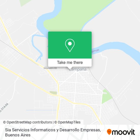 Mapa de Sia Servicios Informaticos y Desarrollo Empresas