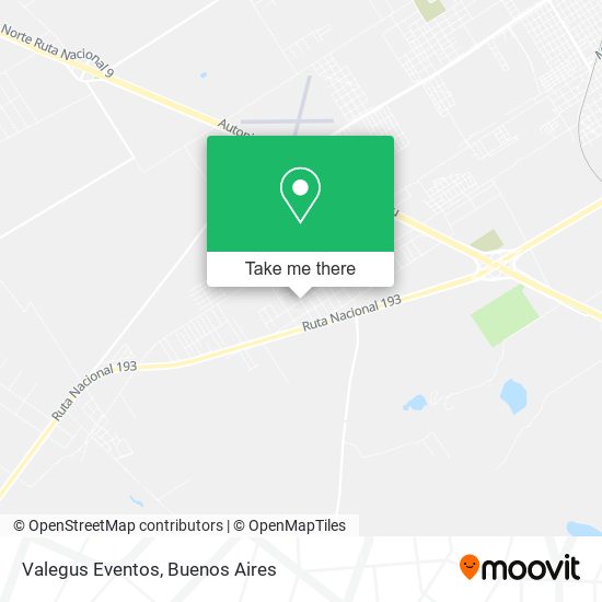 Valegus Eventos map