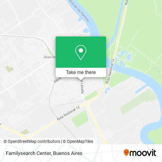 Mapa de Familysearch Center