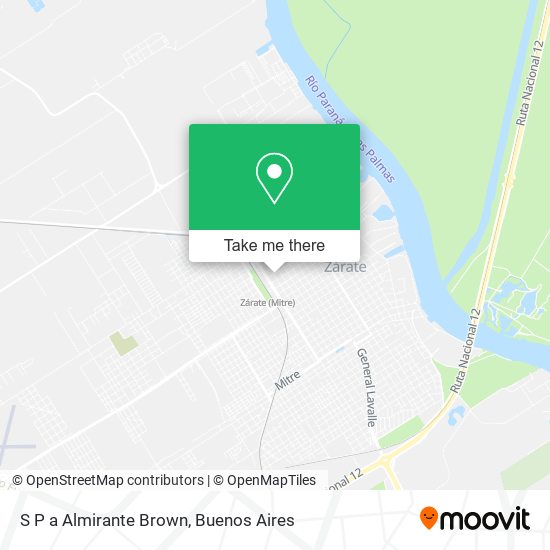 S P a Almirante Brown map