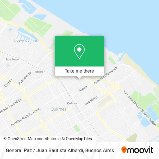 General Paz / Juan Bautista Alberdi map