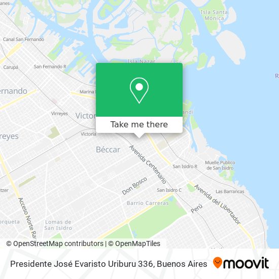 Presidente José Evaristo Uriburu 336 map