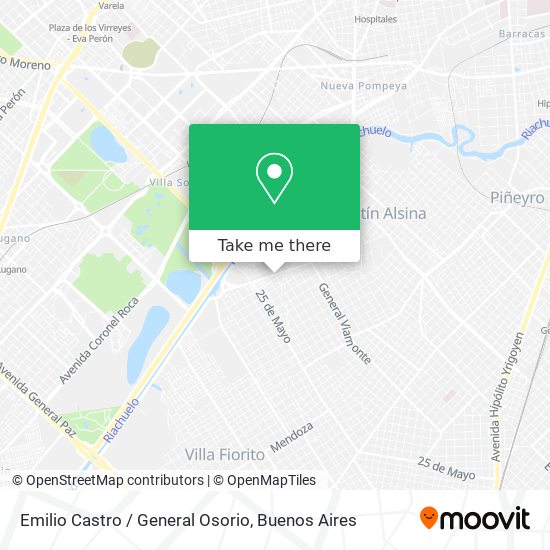 Emilio Castro / General Osorio map