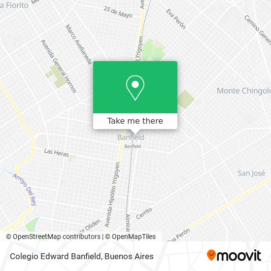Colegio Edward Banfield map