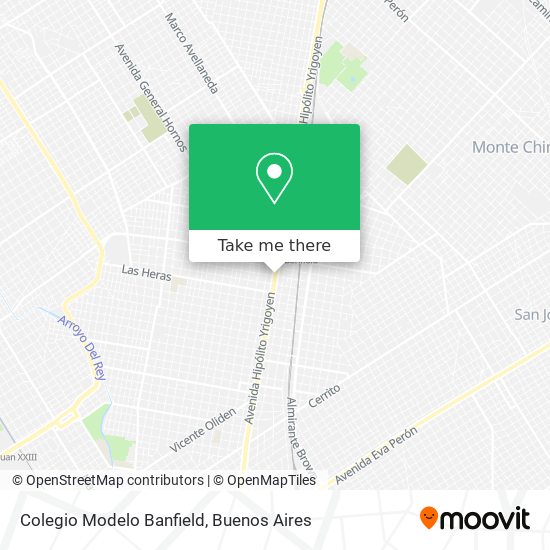 Mapa de Colegio Modelo Banfield