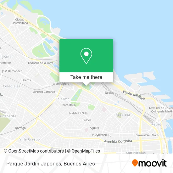 Parque Jardín Japonés map