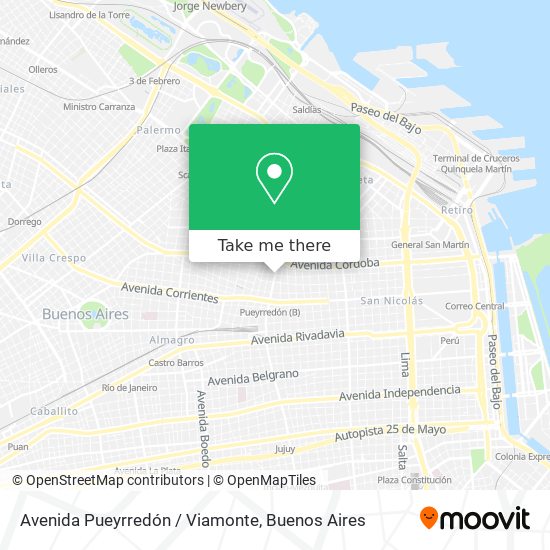 Avenida Pueyrredón / Viamonte map