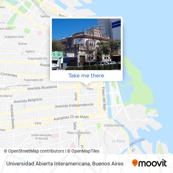 Universidad Abierta Interamericana map
