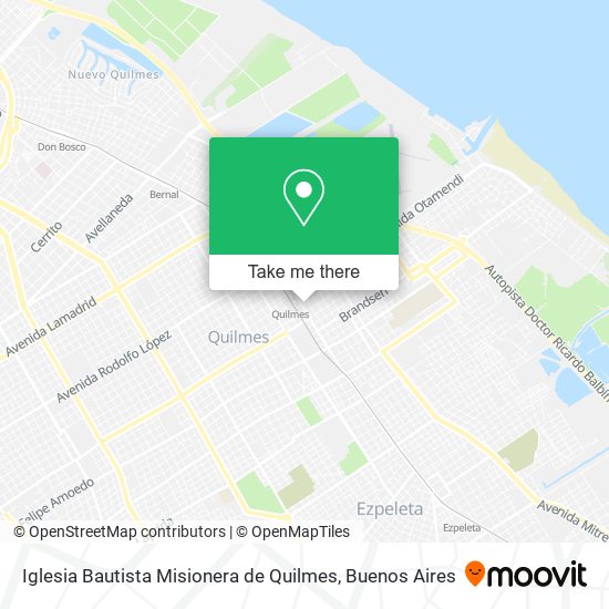 Iglesia Bautista Misionera de Quilmes map