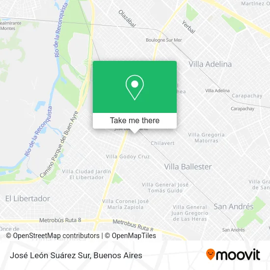 Mapa de José León Suárez Sur