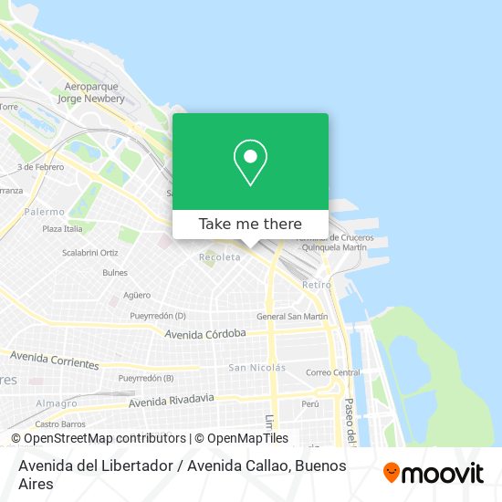 Avenida del Libertador / Avenida Callao map