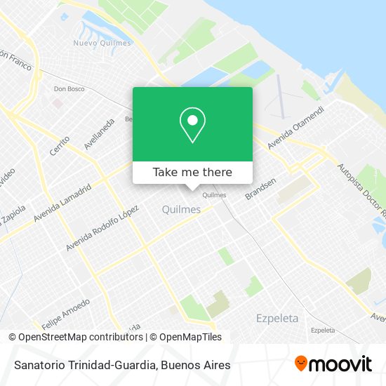 Mapa de Sanatorio Trinidad-Guardia