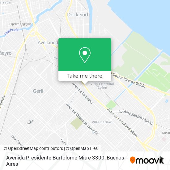 Avenida Presidente Bartolomé Mitre 3300 map