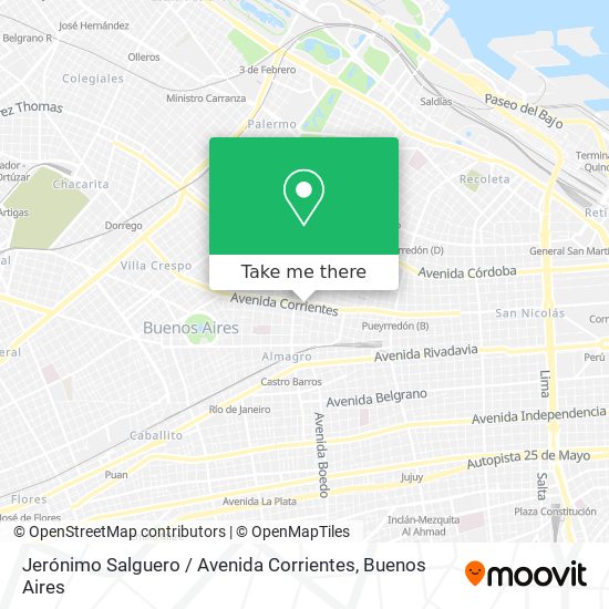 Jerónimo Salguero / Avenida Corrientes map