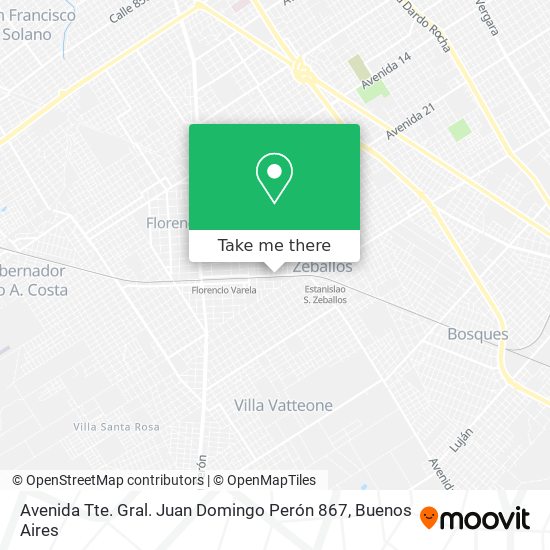 Avenida Tte. Gral. Juan Domingo Perón 867 map