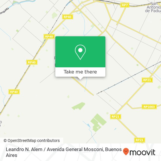 Leandro N. Alem / Avenida General Mosconi map