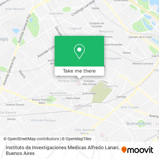 Instituto de Investigaciones Medicas Alfredo Lanari map