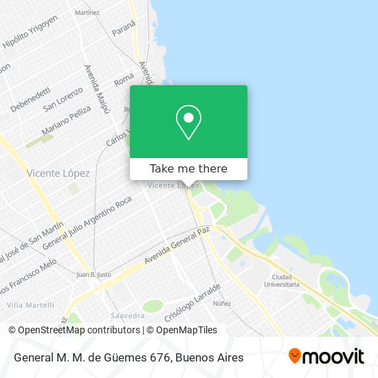 Mapa de General M. M. de Güemes 676