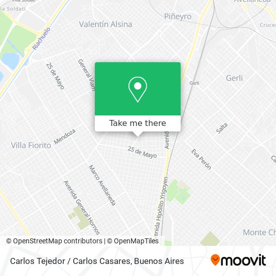 Carlos Tejedor / Carlos Casares map