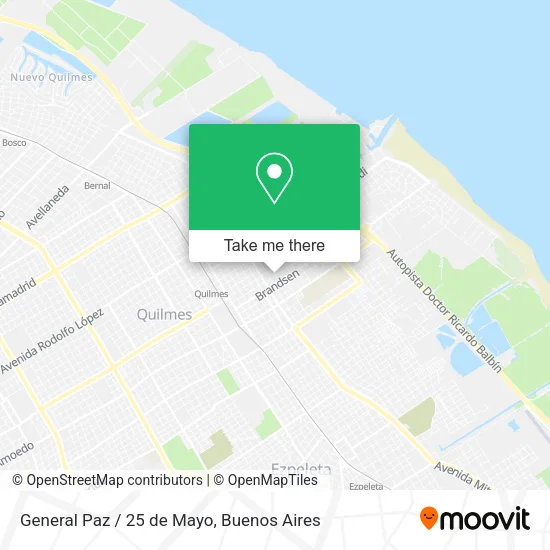 Mapa de General Paz / 25 de Mayo