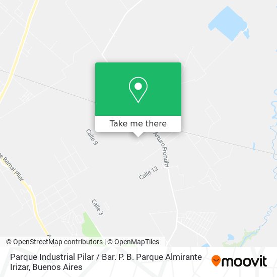 Parque Industrial Pilar / Bar. P. B. Parque Almirante Irizar map