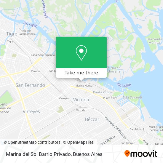 Marina del Sol Barrio Privado map