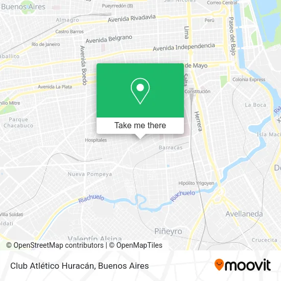 Mapa de Club Atlético Huracán