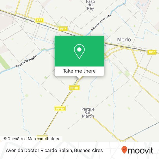 Avenida Doctor Ricardo Balbín map