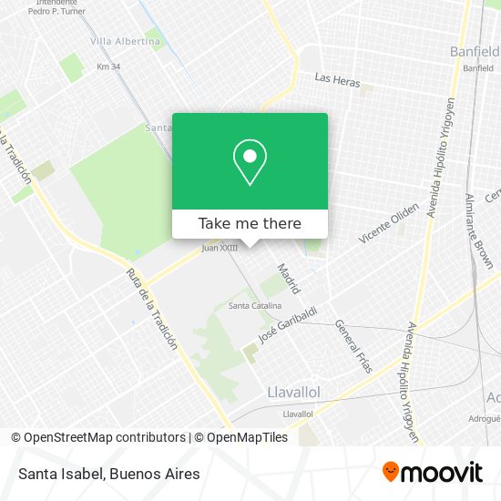 Santa Isabel map