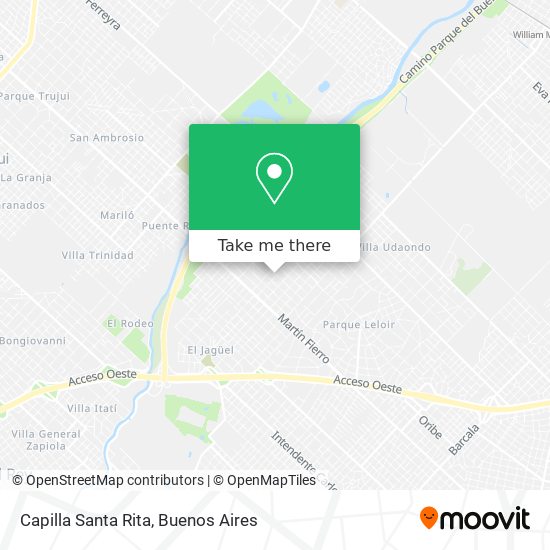 Mapa de Capilla Santa Rita