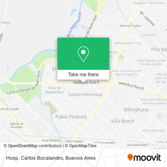 Mapa de Hosp. Carlos Bocalandro