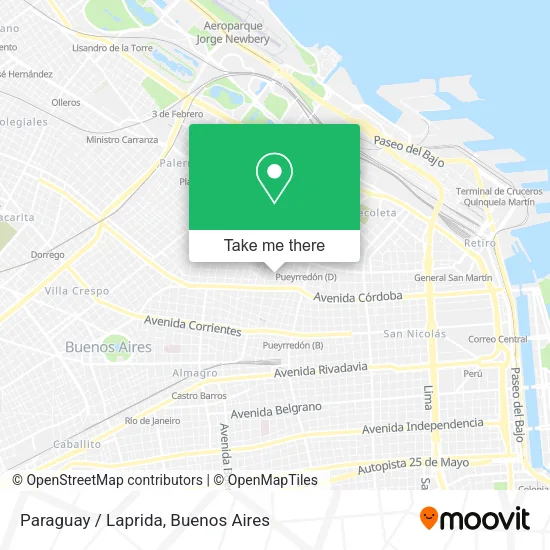 Mapa de Paraguay / Laprida