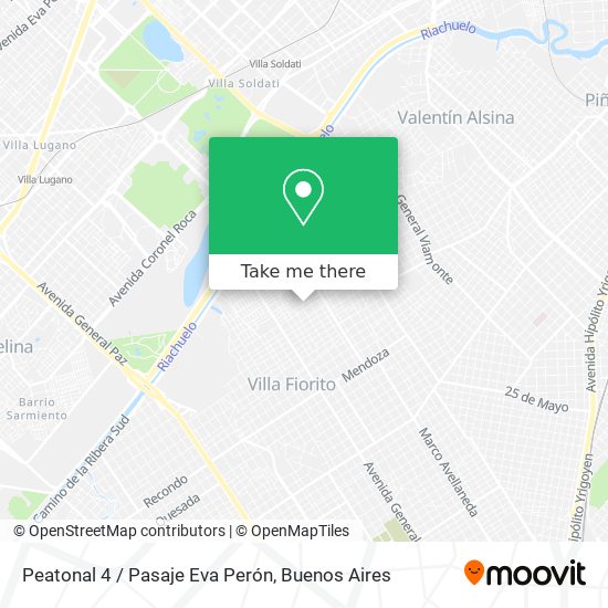 Peatonal 4 / Pasaje Eva Perón map