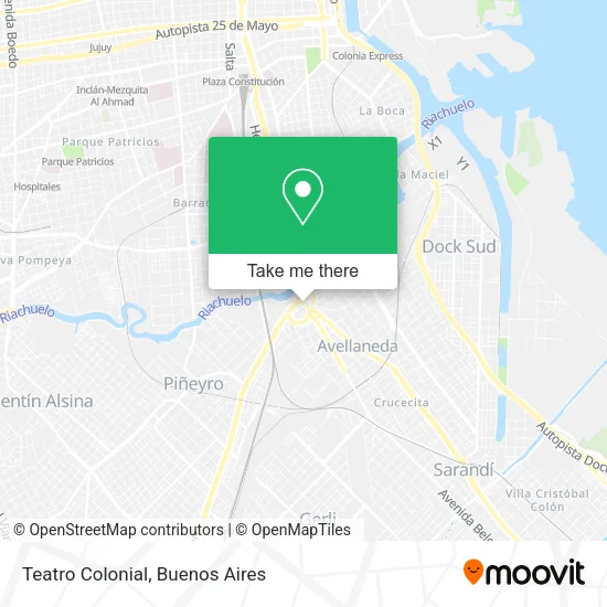 Mapa de Teatro Colonial