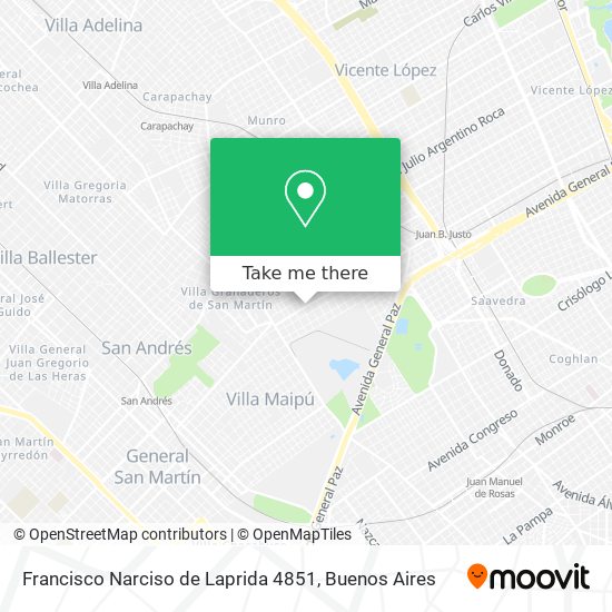 Francisco Narciso de Laprida 4851 map