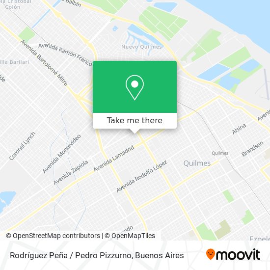 Rodríguez Peña / Pedro Pizzurno map
