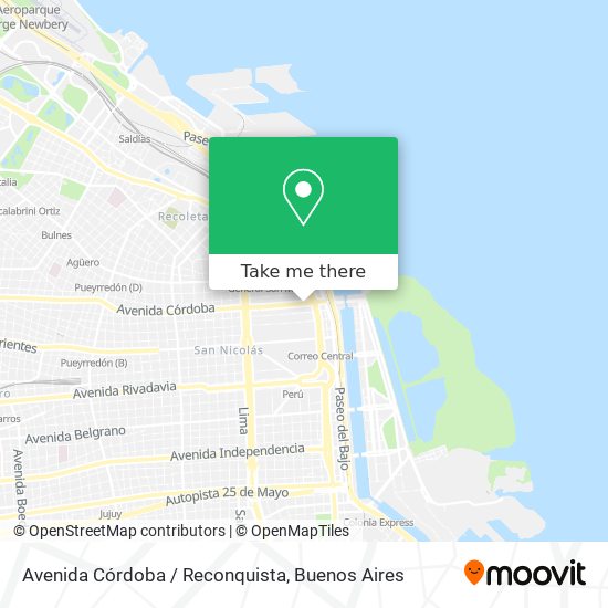 Avenida Córdoba / Reconquista map