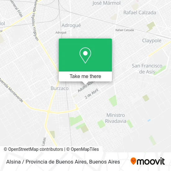 Mapa de Alsina / Provincia de Buenos Aires