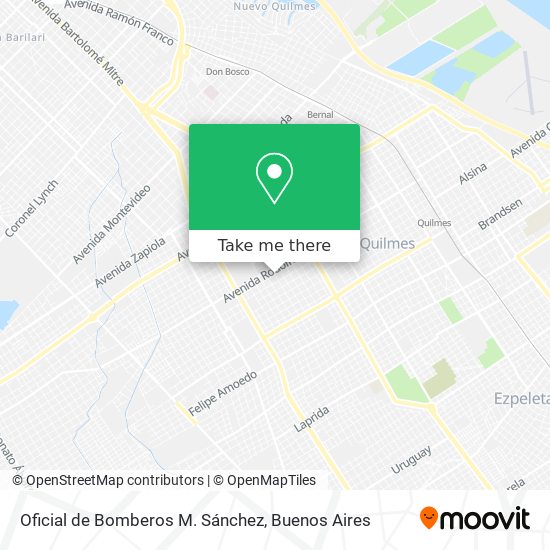 Oficial de Bomberos M. Sánchez map