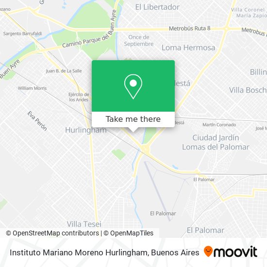 Instituto Mariano Moreno Hurlingham map