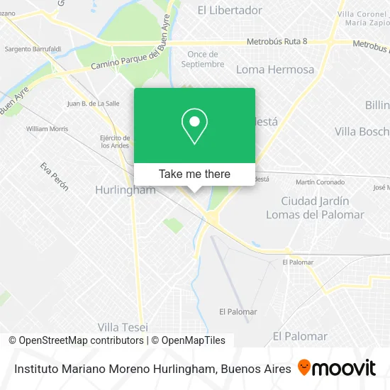 Mapa de Instituto Mariano Moreno Hurlingham