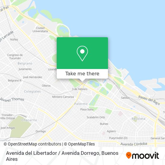 Avenida del Libertador / Avenida Dorrego map