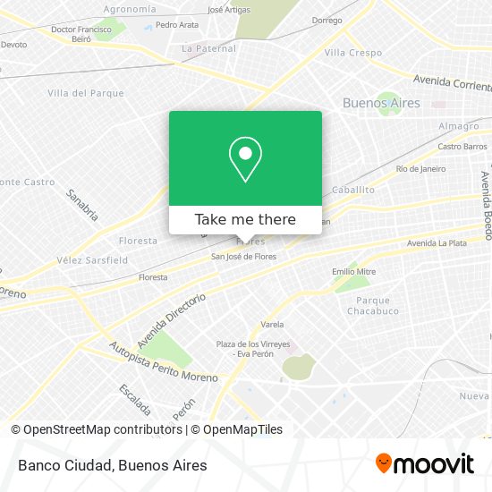 Banco Ciudad map