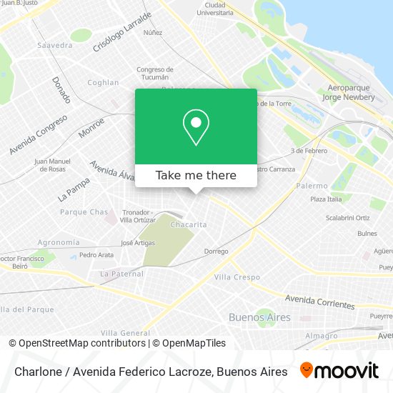 Charlone / Avenida Federico Lacroze map