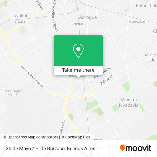 25 de Mayo / E. de Burzaco map