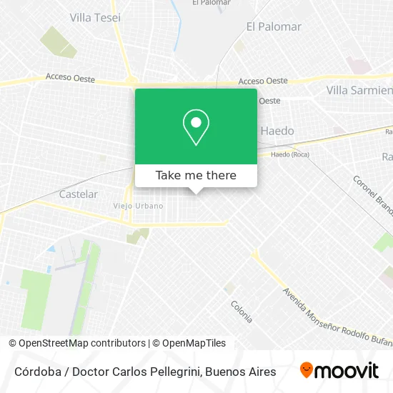 Mapa de Córdoba / Doctor Carlos Pellegrini