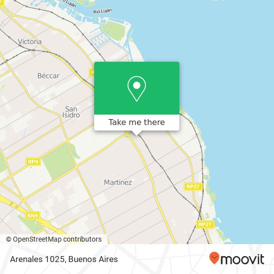 Arenales 1025 map