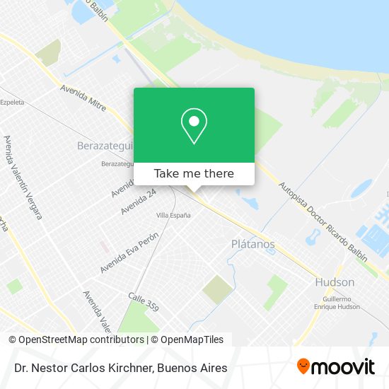 Dr. Nestor Carlos Kirchner map