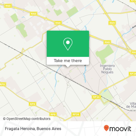 Fragata Heroína map