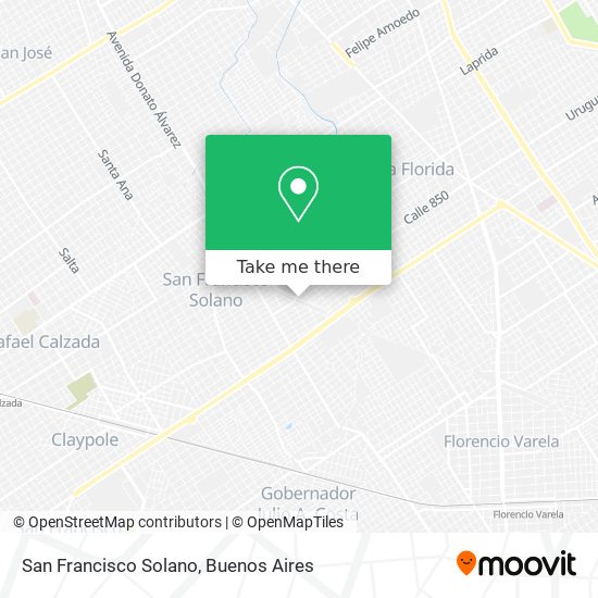 San Francisco Solano map